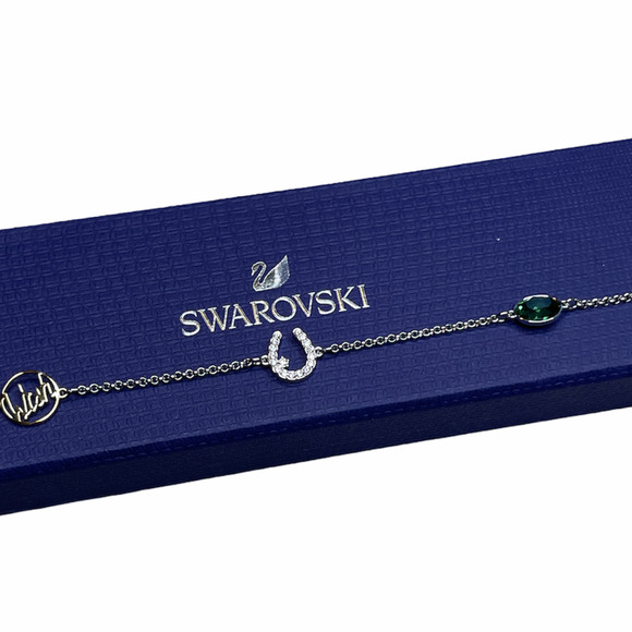 Swarovski Wish Stand  Lucky Horseshoe Motif Bracelet Large - Picture 2 of 8